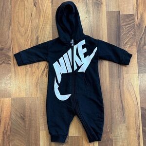 Nike Black and White Kids Footie One Piece